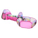 Ver imagem 2 de Barraca infantil 3 em 1 casinha princesa com tunel e cercadinho tenda cabaninha toca menina