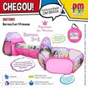 Ver imagem 4 de Barraca infantil 3 em 1 casinha princesa com tunel e cercadinho tenda cabaninha toca menina