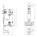 Ver imagem 2 de Fechadura Roseta Design Externa 40mm Cromado 735e11955cr 3f