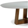 Mesa de Jantar Egg - Tampo Oval + Vidro - Comprimento: 200xProfundidade: 100cm - 4