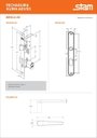 Ver imagem 3 de Fechadura Stam 601-602/03 Espelho Inox Externa