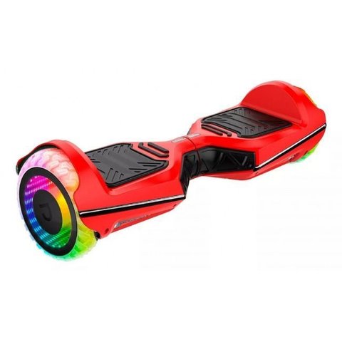 Skate Elétrico Hoverboard Drop Raveboard  500w C Bluetooth e Led Infinito Vermelho