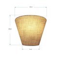 Ver imagem 2 de Arandela Retro Cone Vivare Md-2001 Cúpula em Tecido 25-26x13cm - Bivolt Rustico-bege 127-220v