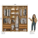 Ver imagem 2 de Guarda Roupa 2 Portas de Correr 230cm Monet 159 Espazzo Madetec