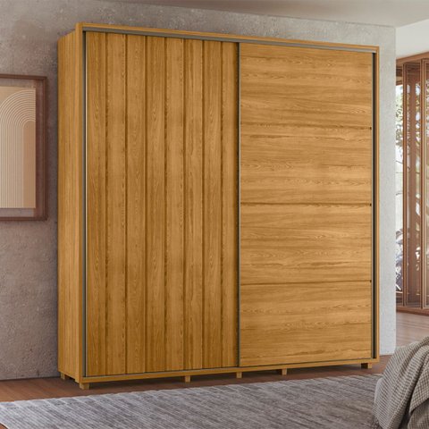 Guarda Roupa 2 Portas de Correr 230cm Monet 159 Espazzo Madetec