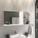 Ver imagem 3 de Conjunto Gabinete Banheiro Prisma 80cm Gabinete + Cuba + Espelheira com Vidro Branco Inteiro