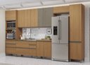 Ver imagem 1 de Armário de Cozinha Modulada Completa Reta 12 Peças 3,80m 321 Maxxi Canela Kappesberg