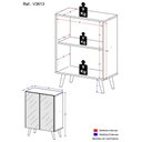 Ver imagem 5 de Aparador Buffet 2 portas com Espelho Retrô Vegas Multimóveis V3613 Branco
