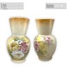 Vaso de Porcelana para Flores Jarro de Louça Grande Abacaxi 19 cm Pintado à Mão FLORAL AZALEIAS BRAN - 3