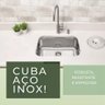 Cuba Cozinha Zilei Pia Aço Inox Luxo de Embutir - 5