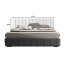 Ver imagem 3 de Cabeceira Casal Lambri Painel em Mdf Parede Rack Tv 145x60cm