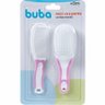 Escova e Pente Cerdas Macias Rosa - Buba - 3