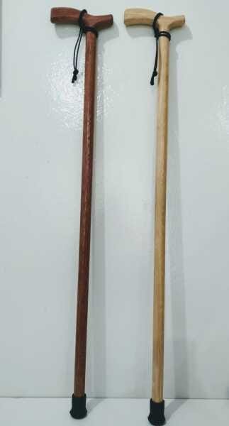 Bastão/Bengala de madeira com cordão OrtoProx - Mogno - 1