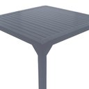 Ver imagem 2 de Mesa Quadrada Haiti 80cm Tampo Ripado em Alumínio Cozinha Edícula Trama Original
