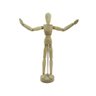 Boneco Articulado Grande 30cm de Madeira Humano Moda Arte - 3