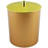 Lixeira 5 Litros com Tampa de Pegar Cobre ou Dourado - Dourado - 1