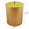Lixeira 5 Litros com Tampa de Pegar Cobre ou Dourado - Dourado - 4