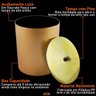 Lixeira 5 Litros com Tampa de Pegar Cobre ou Dourado - Dourado - 2