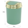 Lixeira 5 Litros Basculante Dourada Wp Connect - Verde claro - 3