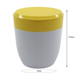 Lixeirinha Para Pia Cozinha 2,5L Compacta - Smart - Amarelo - 5