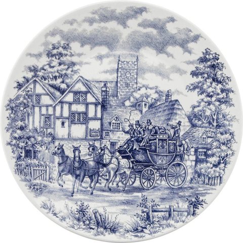 Kit 4 Pratos Rasos Biona Cena Inglesa Oxford® Cerâmica 26cm