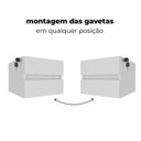 Ver imagem 5 de Mesa Diretor para Escritório em L com Gaveteiro Organizador Suspenso 2 Gavetas 2m Tamburato Carvalho