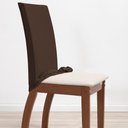 Ver imagem 4 de Kit 06 Capas para Cadeiras 6 Lugares Malha Gel 100% Poliéster:tabaco