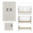 Ver mais imagens de Quarto de Bebê Completo com Berço Americano 3 em 1 Teddy Multimóveis MP4644 - Off White