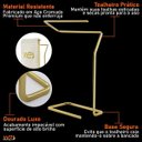 Ver imagem 2 de Toalheiro Porta Toalha de Mãos Rosto Bancada Dourado