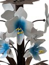 Ver imagem 5 de Luminária de Orquídeas Rústicas Artesanais em Metal para Sala Moderna - Branco