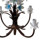 Ver imagem 6 de Luminária de Orquídeas Rústicas Artesanais em Metal para Sala Moderna - Branco