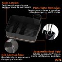 Ver imagem 2 de Escorredor de Louças para 13 Pratos Detalhe em Cobre Rosé Gold - Preto/Cobre