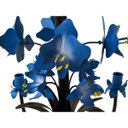 Ver imagem 5 de Luminária de Orquídeas Rústicas Artesanais em Metal para Sala Moderna - Azul Del-Rey