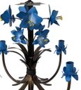 Ver imagem 6 de Luminária de Orquídeas Rústicas Artesanais em Metal para Sala Moderna - Azul Del-Rey