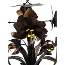 Ver imagem 5 de Luminária de Orquídeas Rústicas Artesanais em Metal para Sala Moderna - Verniz