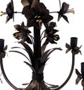 Ver imagem 6 de Luminária de Orquídeas Rústicas Artesanais em Metal para Sala Moderna - Verniz
