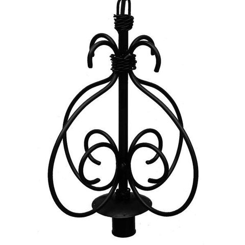 Lustre Decorativo Vintage para Quarto Provençal Iluminação Moderna - Preto