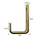 Ver imagem 3 de Gancho Cabide Toalheiro Rosto Aço Piatina Dourado