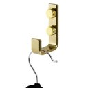 Ver imagem 5 de Gancho Cabide Toalheiro Rosto Aço Piatina Dourado