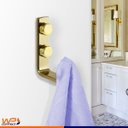 Ver imagem 4 de Gancho Cabide Toalheiro Rosto Aço Piatina Dourado