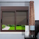 Ver imagem 2 de Janela Persiana Integrada Automática Alumínio Marrom Corten - 140x200