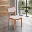 Ver imagem 2 de Kit 6 Cadeiras de Jantar Madeira Maciça Rattan Natural Estofadas Siena Espresso Móveis