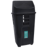 Lixeira Basculante 50L Preta plasvale - 1