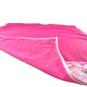 Ver imagem 3 de Kit 5 Peças Toalha de Banho Pet Tosa Alta Absorção Secagem Rápida Tecido Felpudo Macio Cachorro Pink