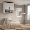 Ver imagem 1 de Armário Aéreo Modulado para Quarto 2 Portas 100cm 100% MDF Clean Altezza