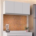 Ver imagem 2 de Armário Aéreo de Cozinha Lavanderia 02 Portas Tina 120 cm - D'Rossi DRossi Branco