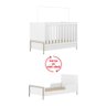 Berço Mini Cama Metalic - Champanhe/Branco - 4