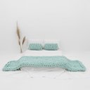 Ver imagem 3 de Manta Peseira de Maxi Tricot Queen 0,70x2,20m, Cor Menta - Magma Cotton