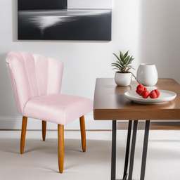 Cadeira Eames Sala Jantar Penteadeira Pétala Suede Bebe - Incasa Decor - 2