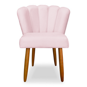 Cadeira Eames Sala Jantar Penteadeira Pétala Suede Bebe - Incasa Decor